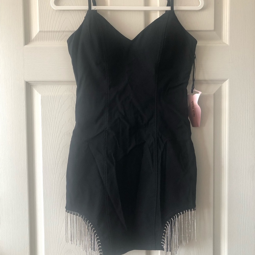 Mini black dress